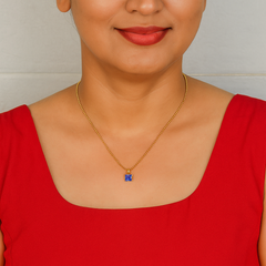 Aditi Blue Stone Pendant