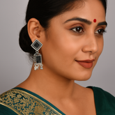 Antique silver jhumka