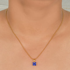 Aditi Blue Stone Pendant