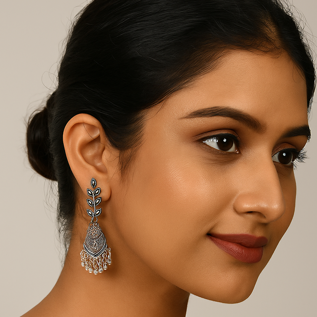 Leaf jhumka