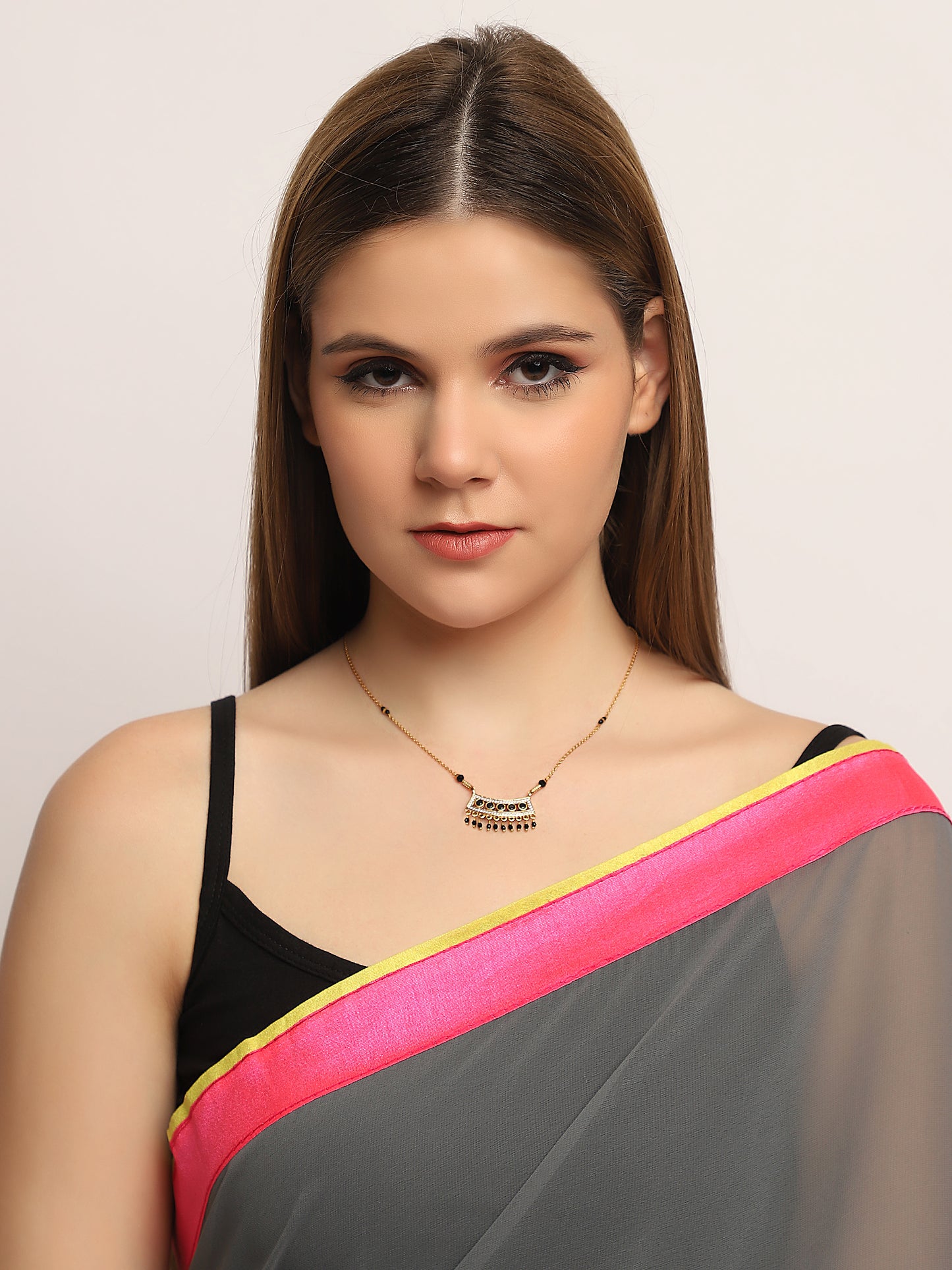 BLACK SWAROWSKI CRYSTAL  MANGALSUTRA