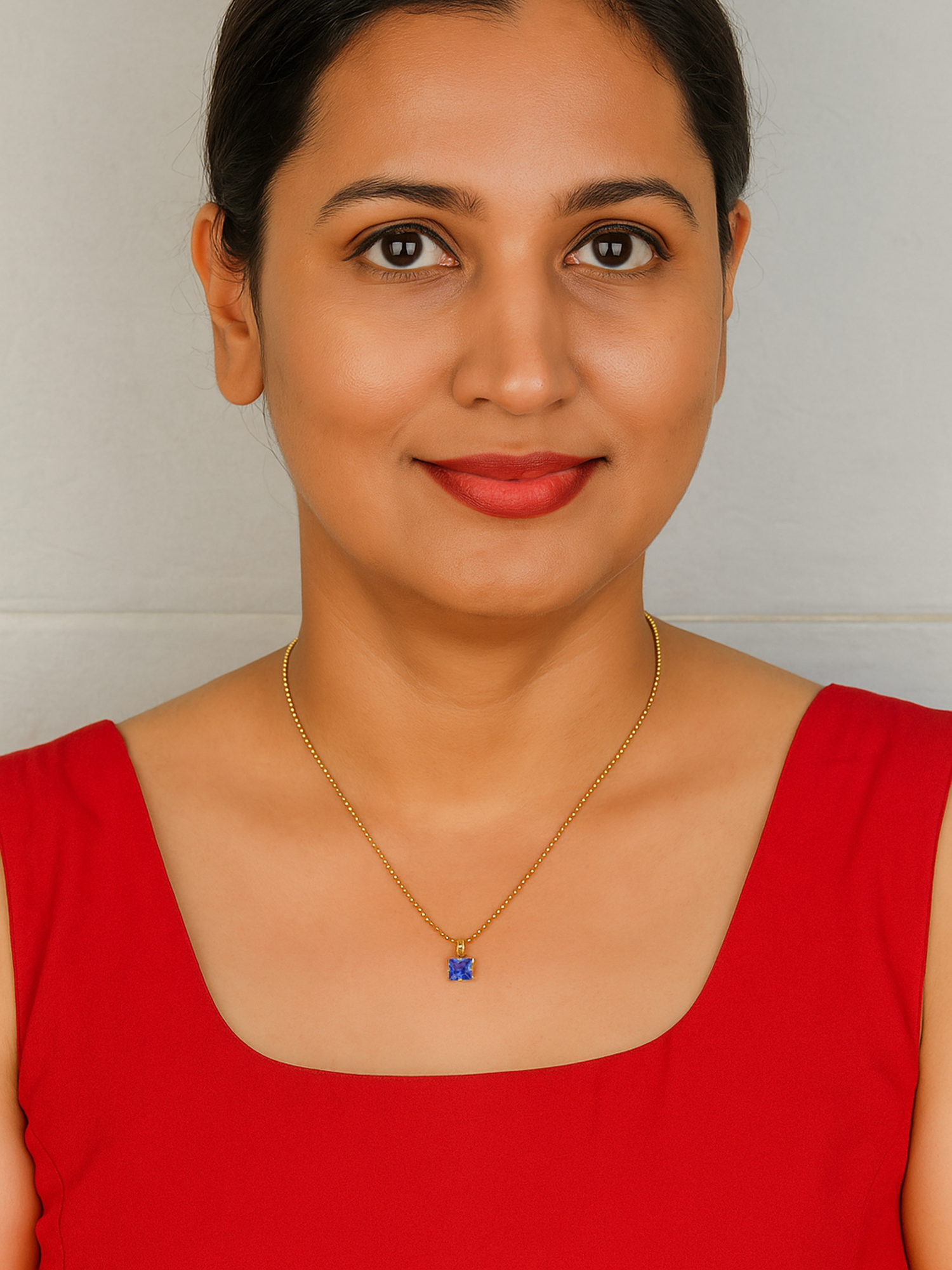 Aditi Blue Stone Pendant