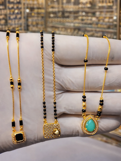 Bridal Special Gold Plated Mangalsutra Combo Set