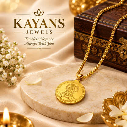 Premium Gold Hanuman Ji Pendant Necklace | Hanuman Locket for Men & Women | Spiritual Religious Jewellery