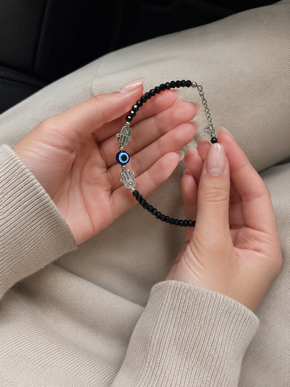 Unisex Evil Eye Bracelet Combo (Set of 2) – Protective Charm Couple Bracelets