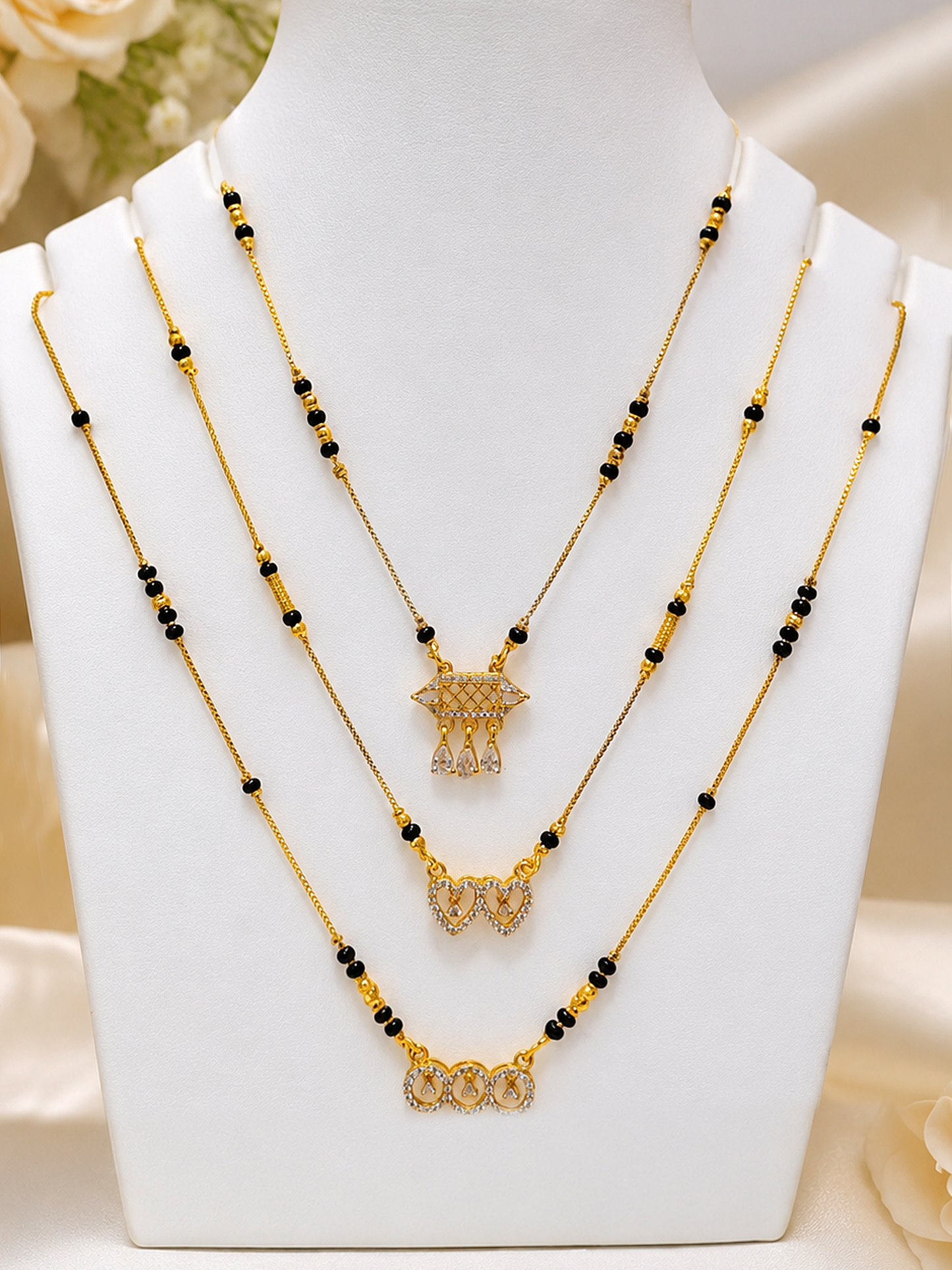 Premium Mangalsutra Trio Set – Perfect Gift for Women