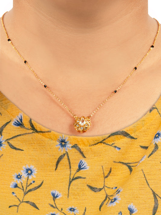 Spangel Fashion  old Plated American Diamond Mangalsutra in Wedding Design for Women