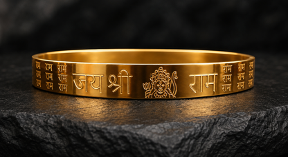 Jai Shree Ram Kada – IGP Gold Plated Devotional Kada for Strength & Protection