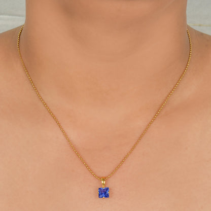Aditi Blue Stone Pendant
