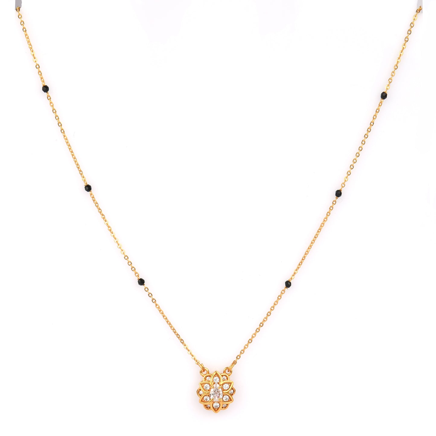 Spangel Fashion  old Plated American Diamond Mangalsutra in Wedding Design for Women
