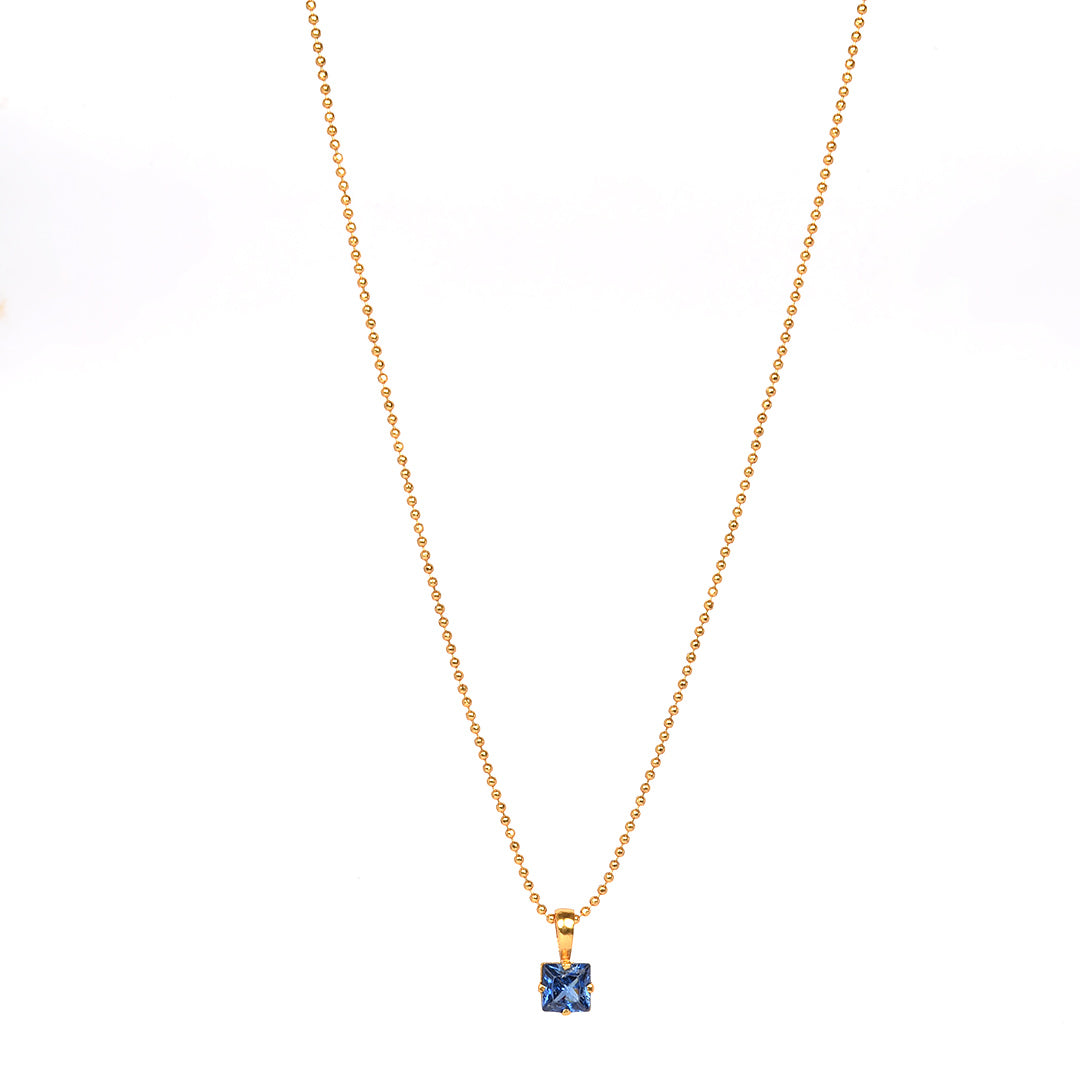 Aditi Blue Stone Pendant