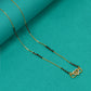 Traditional Gold Diamond Infinity Mangalsutra For Women and Girls Brass Mangalsutra