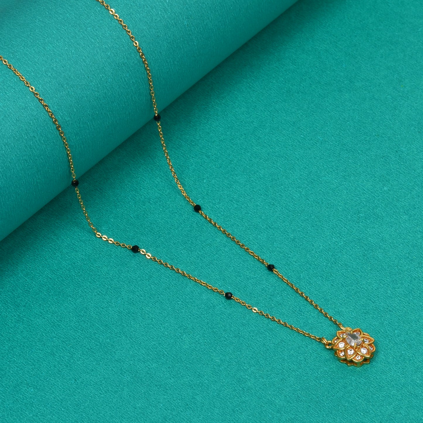 Spangel Fashion  old Plated American Diamond Mangalsutra in Wedding Design for Women