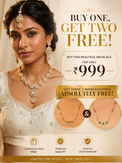Buy 1 Necklace, Get 2 Mangalsutras FREE!