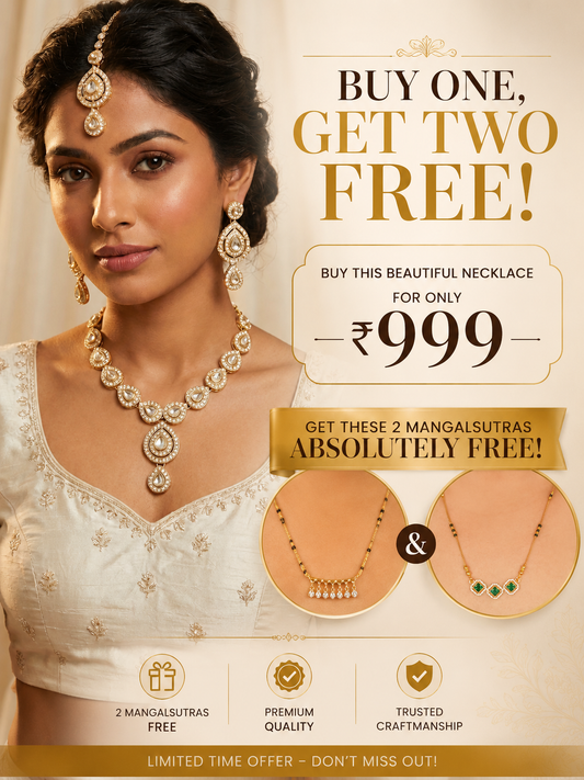 Buy 1 Necklace, Get 2 Mangalsutras FREE!