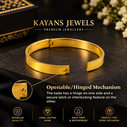 Jai Shree Ram Kada – IGP Gold Plated Devotional Kada for Strength & Protection